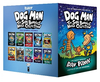 Picture of Dog Man: The Supa Buddies Mega Collection (Dog Man #1-10 Box Set) Hardcover