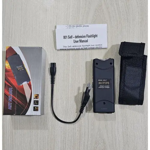 Picture of Electric Shock Torch For Security Guards | MNK SHOP (Black)