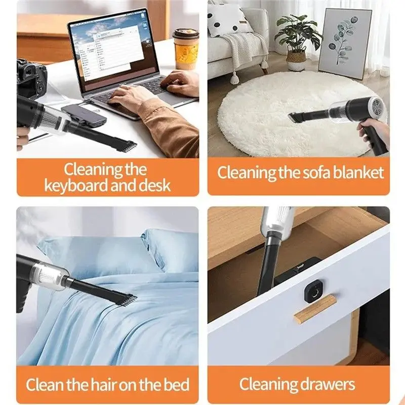 Picture of Rechargeable Blower Vacuum for Daily Use | MNK SHOP (Black)