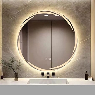 Picture of Premium Quality & Customizable High Intensity LED Touch Mirror - Round - Copper Free - 30x30 Inch