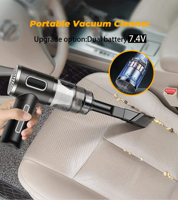 Picture of Small Cordless Dust Remover for Car | MNK SHOP (Black)