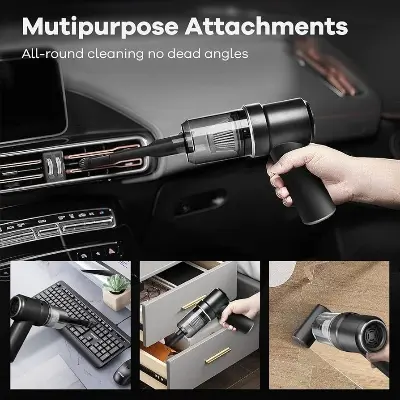 Picture of 7.4V Cordless Vacuum with Dual Fan | MNK SHOP (Black)