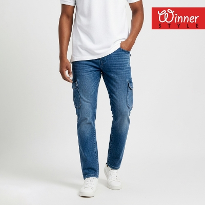 Picture of Winner Mens Cargo Denim Pant