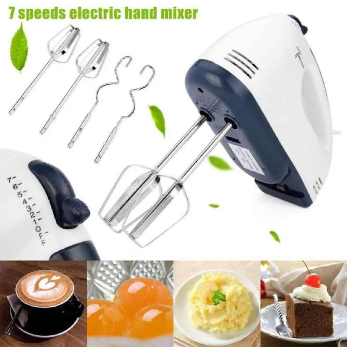 Picture of 7 Adjustable Speeds for Perfect Mixing | MNK SHOP (White)