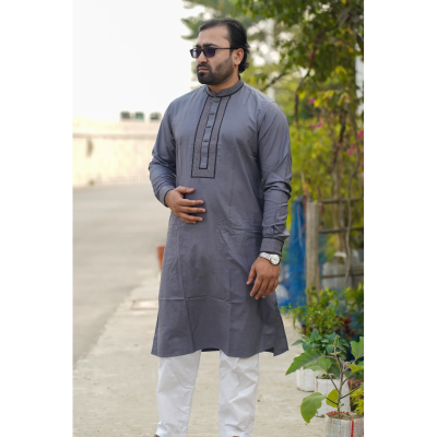 Picture of Solid Premium Cotton Punjabi