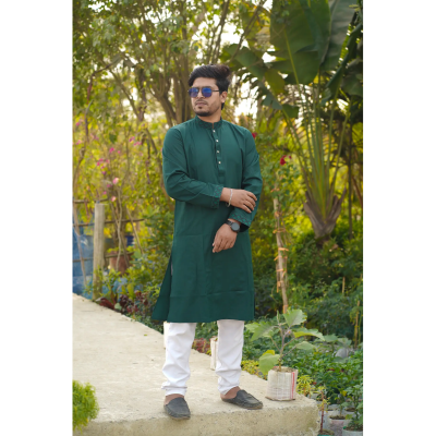 Picture of Classic Green Cotton Panjabi