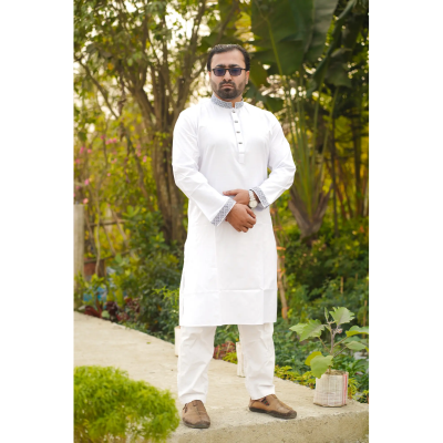 Picture of Classic White Cotton Panjabi