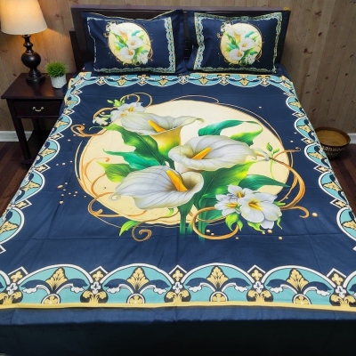 Picture of Premium Cotton Printed Bedsheet King Size Soft Comfortable Bedroom Use - 1769065911_L_2