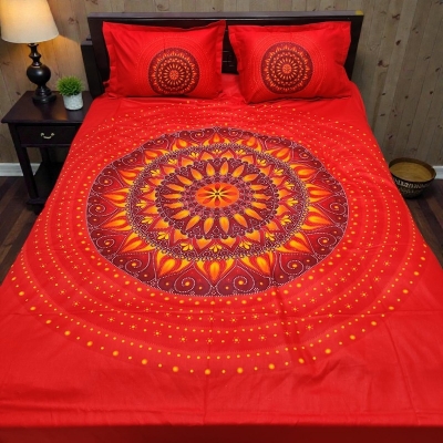Picture of Premium Cotton Printed Bedsheet King Size Soft Comfortable Bedroom Use - 1769065911_L_13