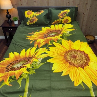 Picture of Premium Cotton Printed Bedsheet King Size Soft Comfortable Bedroom Use - 1769065911_L_3