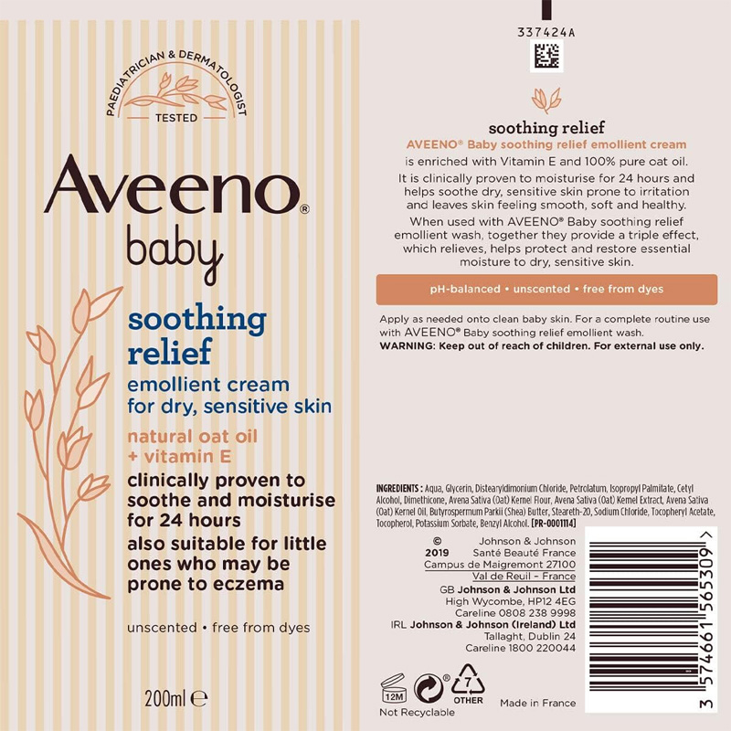 Picture of AVEENO BABY CREAM 200ML