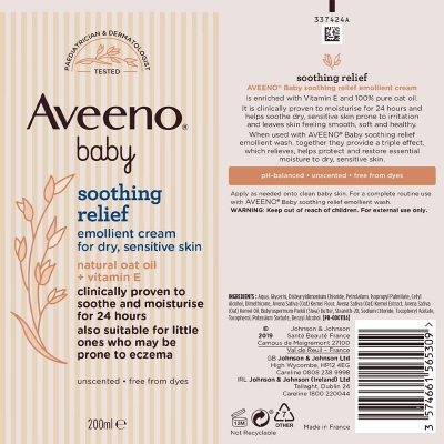 Picture of AVEENO BABY CREAM 200ML