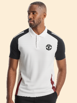 Picture of Manchester United Official design Polo Tshirt White & Black