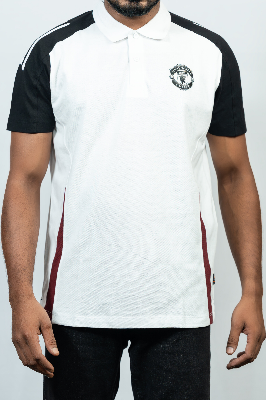 Picture of Manchester United Official design Polo Tshirt White & Black