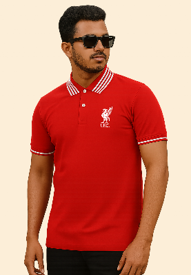 Picture of Liverpool Official design Polo Tshirt Red