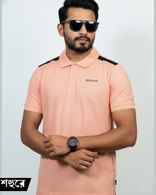 Picture of Shohure Peach Color Polo Tshirt Peach