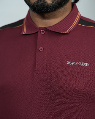 Picture of Shohure Coffee Color Polo Tshirt Coffee