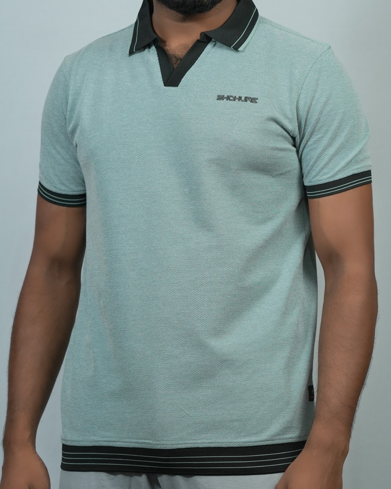 Picture of Shohure Sky Blue Color Polo Tshirt Sky Blue