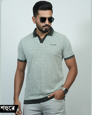 Picture of Shohure Olive Color Polo Tshirt Olive