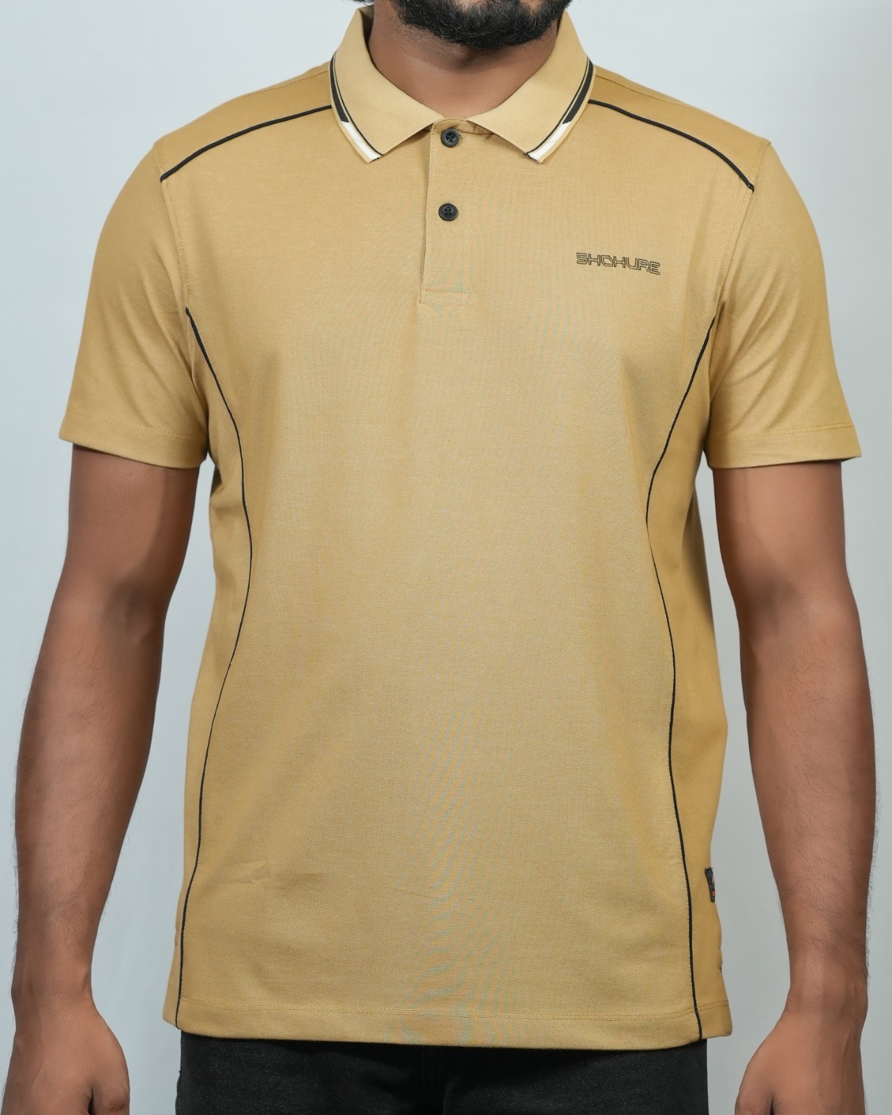 Picture of Shohure Golden Yellow Color Polo Tshirt Golden Yellow