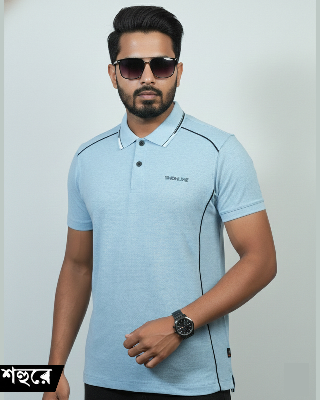 Picture of Shohure Sky Blue Color Polo Tshirt Sky Blue