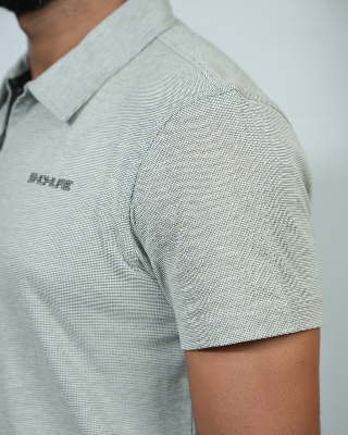 Picture of Shohure Olive Color Zipper Polo Tshirt Olive