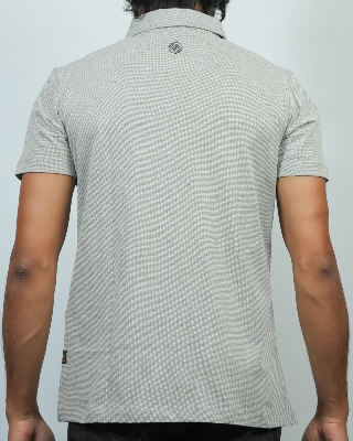 Picture of Shohure Olive Color Zipper Polo Tshirt Olive