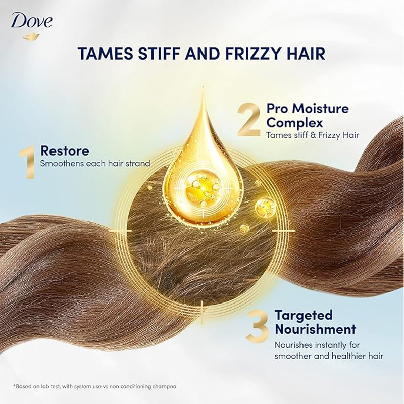 Picture of DOVE SHAMPOO 330ML STRIGHT & SILKY