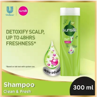Picture of SUNSILK SHAMPOO 300ML LIVELY CLEAN