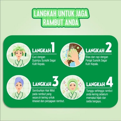 Picture of SUNSILK SHAMPOO 300ML SEGER KULIT KEPALA 