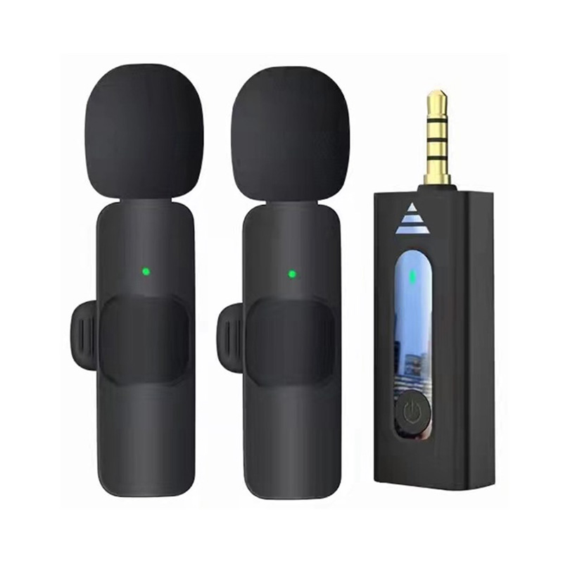 Picture of K35 Dual Wireless Microphone 3.5mm Supported for Camera, Sound card, Smartphone 