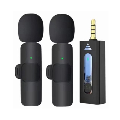 Picture of K35 Dual Wireless Microphone 3.5mm Supported for Camera, Sound card, Smartphone 