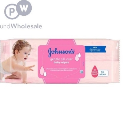 Picture of Johnson's Gentle All Over Baby Wipes (56pcs)