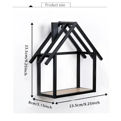 Picture of MiniMax Home Decor Storage Rack House (1 Piece) Black