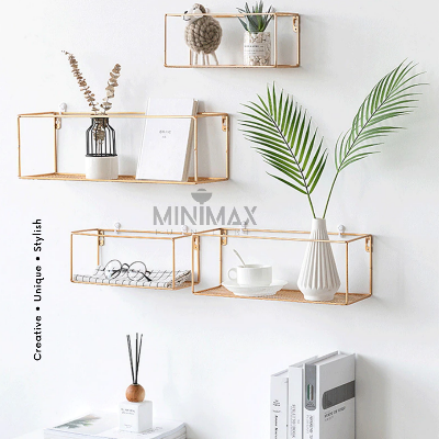 Picture of Minimax Home Decorations iron shelves (Set of 3) Black