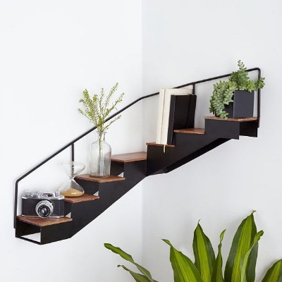 Picture of MM Staircase Corner Shelf Black