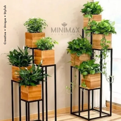 Picture of MiniMax Indoor Plant Stand (Rack) Black