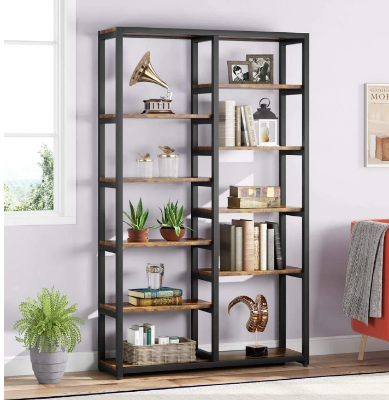 Picture of Minimax 10 Tier Bookcase Bookshelf, Multicolor