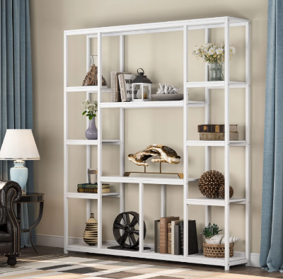 Picture of Minimax 12-Open Bookcase, White