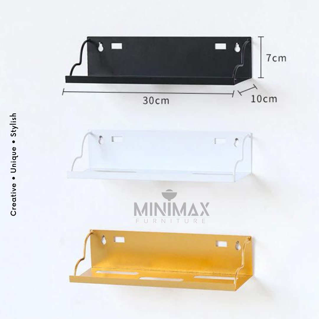 Picture of MiniMax Wall Hanging Shelf (Set of 02) Black