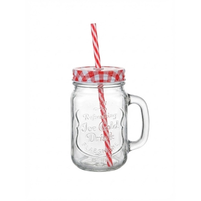 Picture of Juice Jar Juice Mug Mug with lid and straw BEST QUALITY