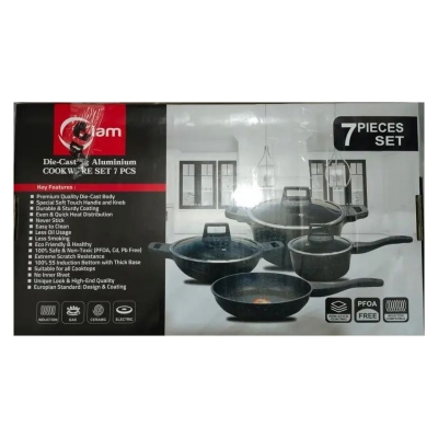 Picture of Kiam 7 Pcs Die-Casting Aluminum Cookware Set (INDUCTION)