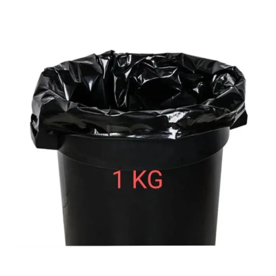 Picture of 100% Best quality 1 KG Black (30" X20") Trash Bag / Poly Bag / Garbage Bag / Moyla Felar Bag / Polibag (Black)