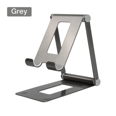 Picture of Aluminum Alloy Portable iPad Stand Compatible 4.7-11 Inch Tablet Phone Holder Adjustable Desktop Phone Tablet Stand (Silver)