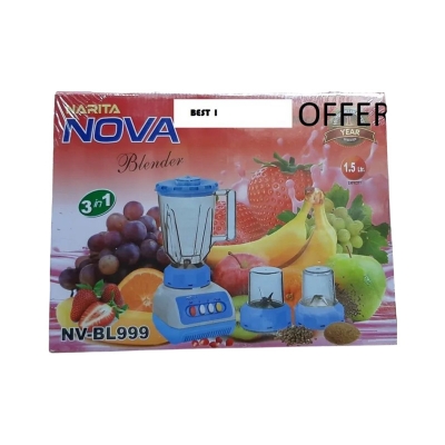 Picture of Blender plus mixer grinder 300/350 watt 3 in 1 Mixed color