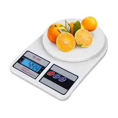 Picture of Digital Kitchen Scale - Precise 10 Kg Electronic Scale For Food Measuring In The Kitchen (White)