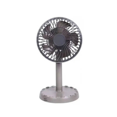 Picture of Joy Super JY-2218 Professional Rechargeable Portable Mini Table Fan Strong Wind Left to Right Oscillating Angle 45 Degrees - AC/DC