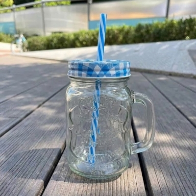 Picture of Juice Jar Juice Mug Mug with lid and straw BEST QUALITY