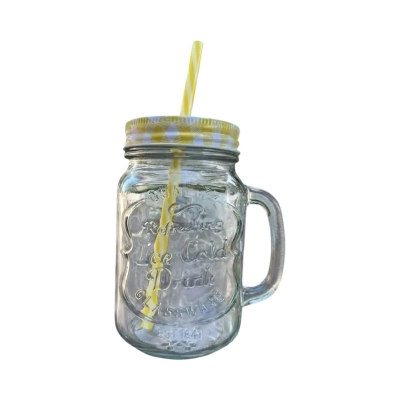 Picture of Juice Jar Juice Mug Mug with lid and straw BEST QUALITY