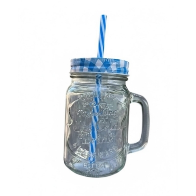 Picture of Juice Jar Juice Mug Mug with lid and straw BEST QUALITYGreen, Blue, Yellow, Red